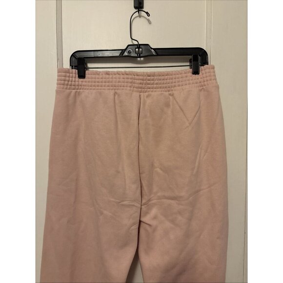 Pact Courtside Fleece Split Ankle Wide Leg Sweatpants Blush Posey Women's M NWT - Picture 6 of 7